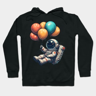 Astronaut with balloons funny Hoodie